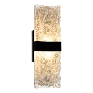 CWI Lighting Lava Integrated LED Black Wall Light