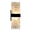CWI Lighting Lava Integrated LED Black Wall Light