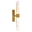 CWI Lighting Lava Integrated LED Brass Wall Light