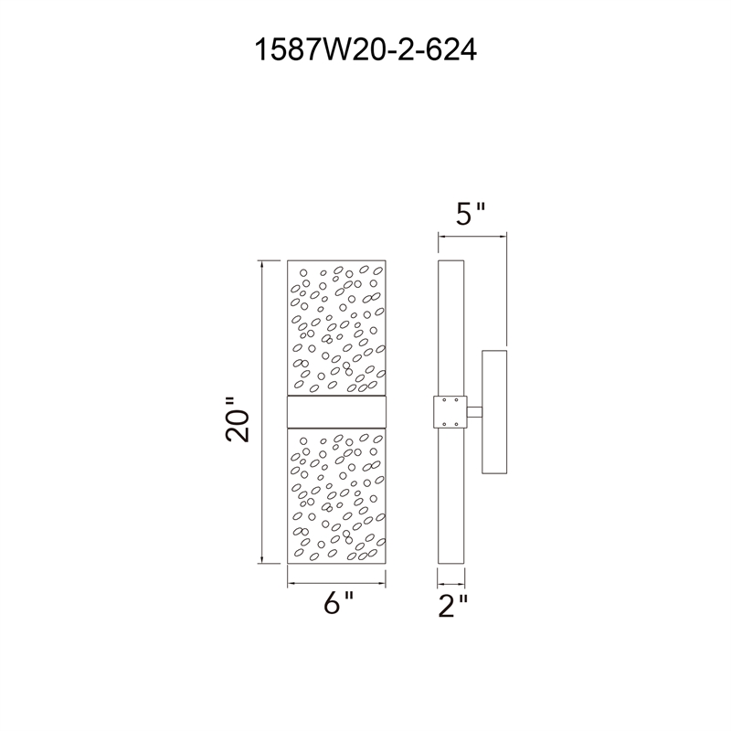 CWI Lighting Lava Integrated LED Brass Wall Light