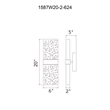 CWI Lighting Lava Integrated LED Brass Wall Light