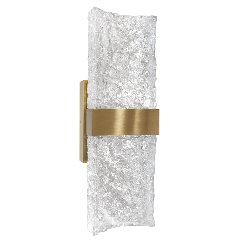 CWI Lighting Lava Integrated LED Brass Wall Light