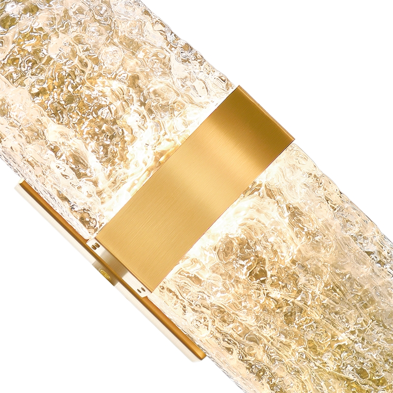 CWI Lighting Lava Integrated LED Brass Wall Light