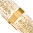 CWI Lighting Lava Integrated LED Brass Wall Light