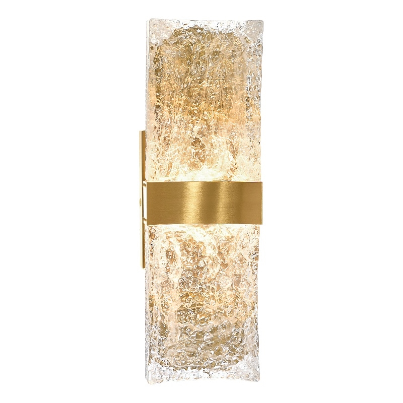 CWI Lighting Lava Integrated LED Brass Wall Light