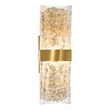 CWI Lighting Lava Integrated LED Brass Wall Light