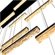 CWI Lighting Stagger Integrated LED Black Chandelier