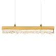 CWI Lighting Stagger Integrated LED Brass Chandelier