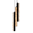 CWI Lighting Stagger Integrated LED Black Mini Pendant
