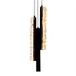 CWI Lighting Stagger Integrated LED Black Mini Pendant