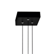 CWI Lighting Stagger Integrated LED Black Mini Pendant