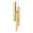 CWI Lighting Stagger Integrated LED Brass Mini Pendant