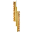 CWI Lighting Stagger Integrated LED Brass Mini Pendant