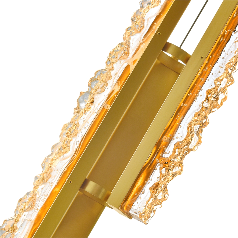 CWI Lighting Stagger Integrated LED Brass Mini Pendant