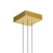 CWI Lighting Stagger Integrated LED Brass Mini Pendant