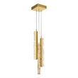 CWI Lighting Stagger Integrated LED Brass Mini Pendant