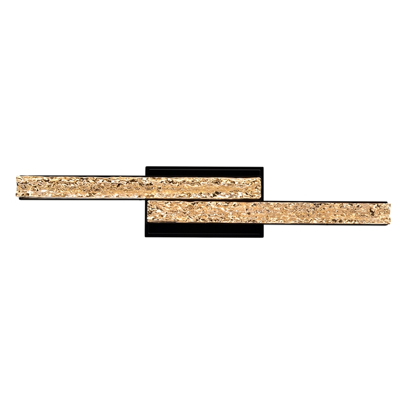 CWI Lighting Stagger Integrated LED Black Vanity Light