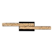 CWI Lighting Stagger Integrated LED Black Vanity Light