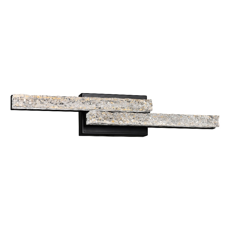 CWI Lighting Stagger Integrated LED Black Vanity Light