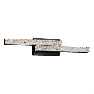 CWI Lighting Stagger Integrated LED Black Vanity Light