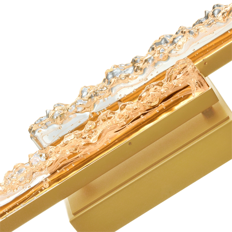 CWI Lighting Stagger Integrated LED Brass Vanity Light