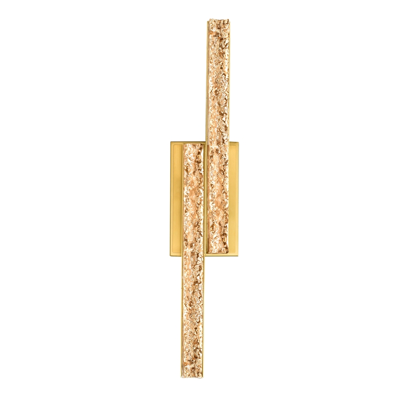 CWI Lighting Stagger Integrated LED Brass Vanity Light
