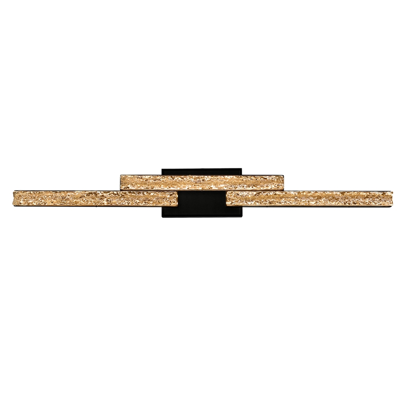 CWI Lighting Stagger Integrated LED Black Vanity Light