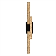 CWI Lighting Stagger Integrated LED Black Vanity Light