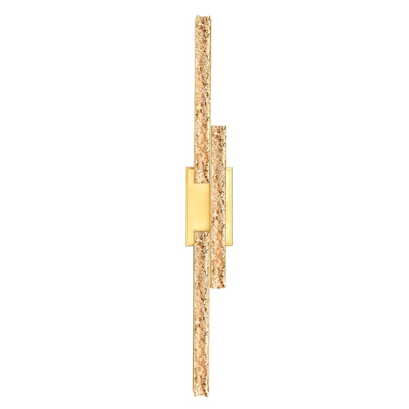 CWI Lighting Stagger Integrated LED Brass Vanity Light