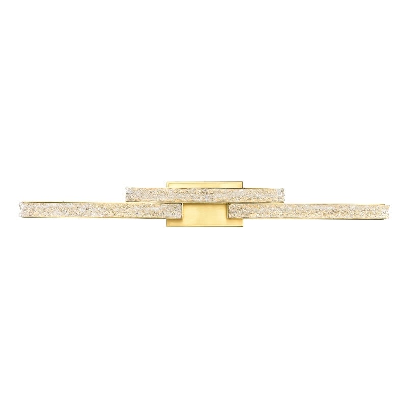 CWI Lighting Stagger Integrated LED Brass Vanity Light