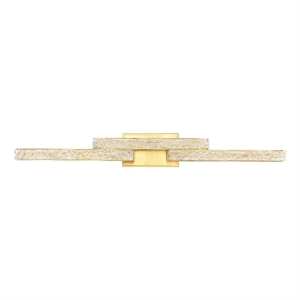 CWI Lighting Stagger Integrated LED Brass Vanity Light