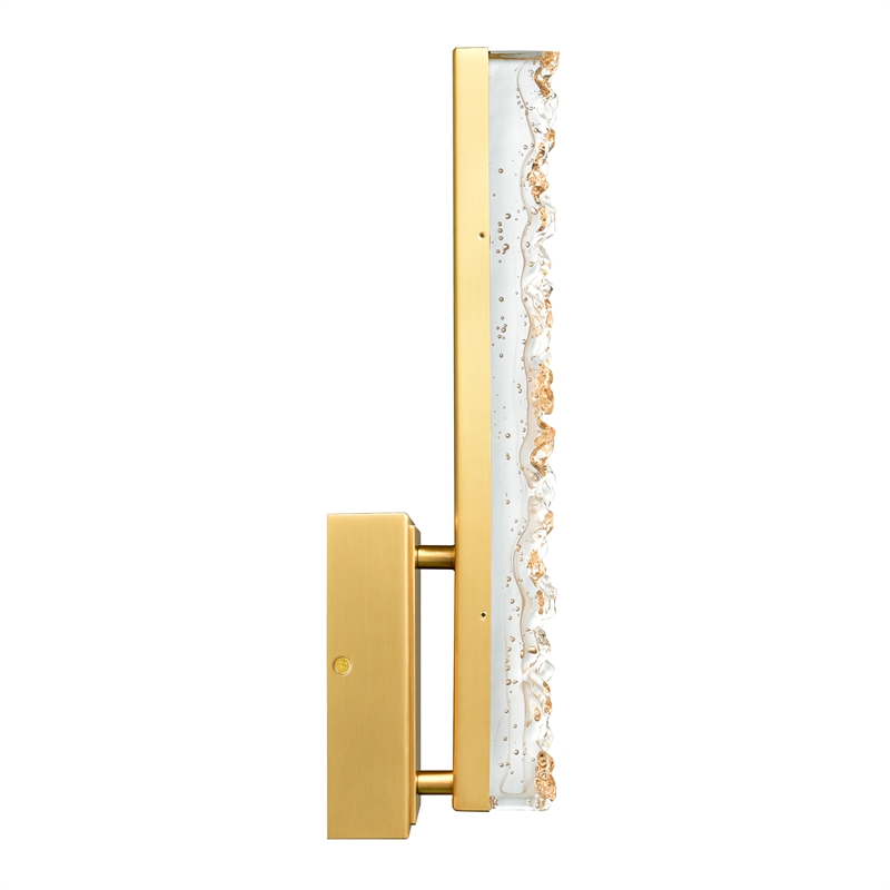 CWI Lighting Stagger Integrated LED Brass Wall Light