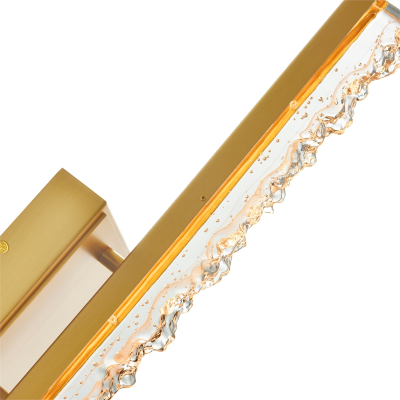 CWI Lighting Stagger Integrated LED Brass Wall Light