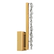 CWI Lighting Stagger Integrated LED Brass Wall Light