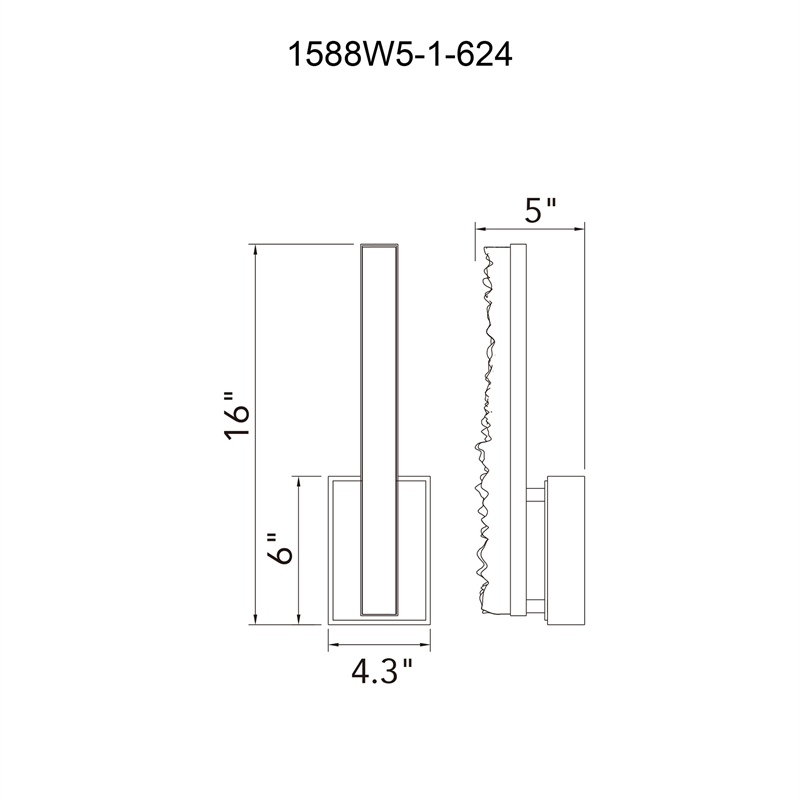 CWI Lighting Stagger Integrated LED Brass Wall Light