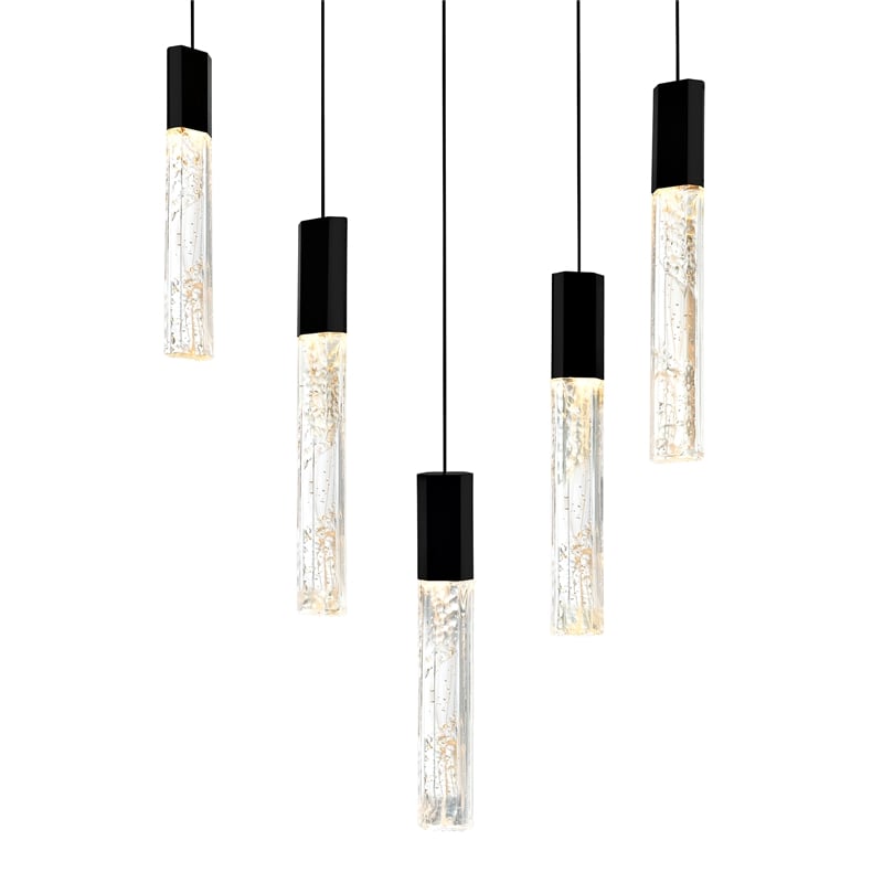 CWI Lighting Greta Integrated LED Black Mini Pendant
