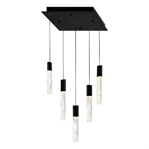 CWI Lighting Greta Integrated LED Black Mini Pendant