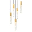 CWI Lighting Greta Integrated LED Brass Mini Pendant