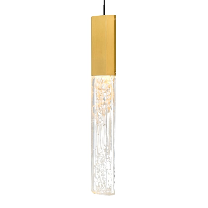 CWI Lighting Greta Integrated LED Brass Mini Pendant