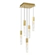 CWI Lighting Greta Integrated LED Brass Mini Pendant