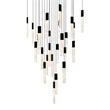CWI Lighting Greta Integrated LED Black Chandelier