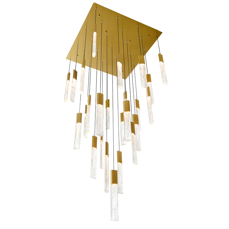 CWI Lighting Greta Integrated LED Brass Chandelier