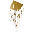 CWI Lighting Greta Integrated LED Brass Chandelier