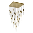 CWI Lighting Greta Integrated LED Brass Chandelier