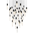 CWI Lighting Greta Integrated LED Black Chandelier
