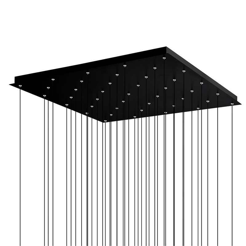 CWI Lighting Greta Integrated LED Black Chandelier
