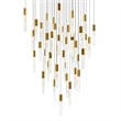 CWI Lighting Greta Integrated LED Brass Chandelier