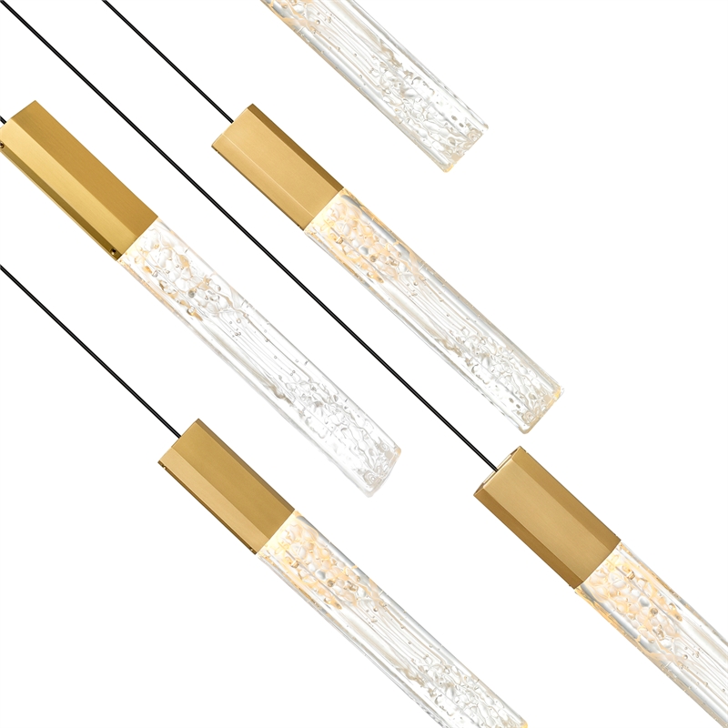 CWI Lighting Greta Integrated LED Brass Chandelier
