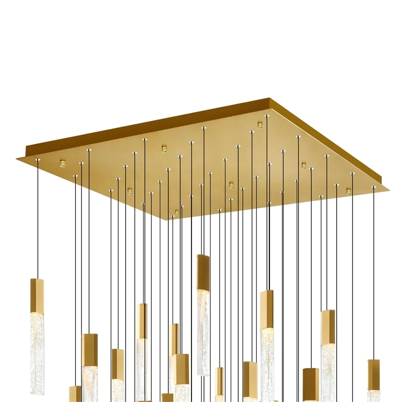 CWI Lighting Greta Integrated LED Brass Chandelier