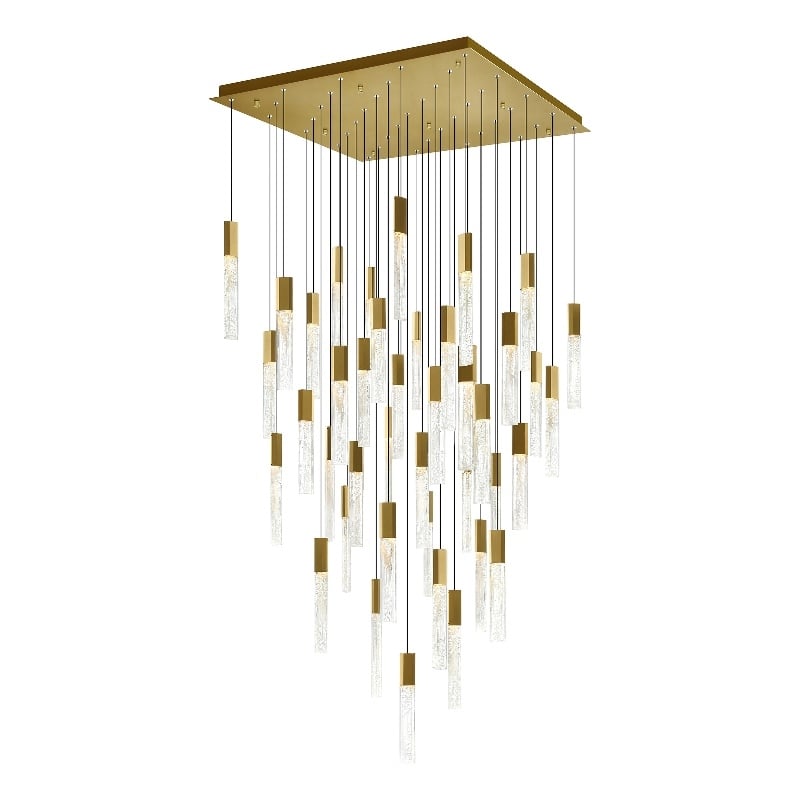 CWI Lighting Greta Integrated LED Brass Chandelier